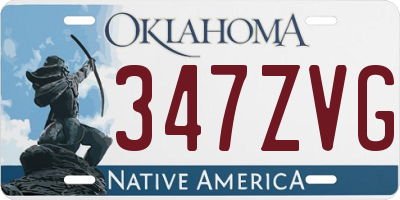 OK license plate 347ZVG