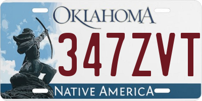OK license plate 347ZVT
