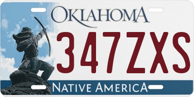 OK license plate 347ZXS