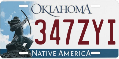 OK license plate 347ZYI