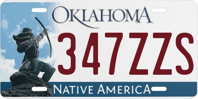 OK license plate 347ZZS