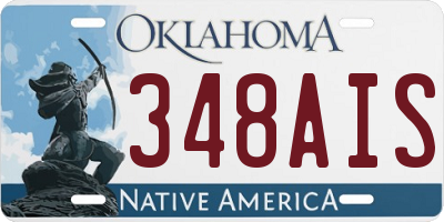 OK license plate 348AIS