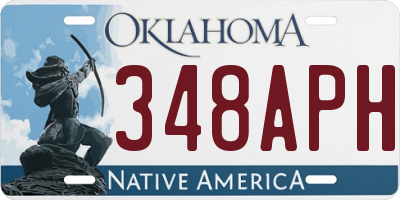 OK license plate 348APH