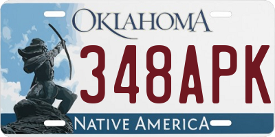 OK license plate 348APK
