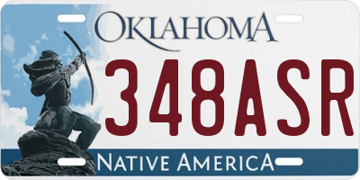 OK license plate 348ASR