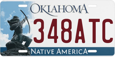 OK license plate 348ATC