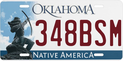 OK license plate 348BSM