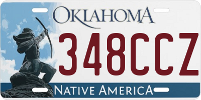 OK license plate 348CCZ