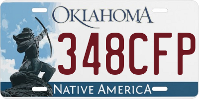 OK license plate 348CFP