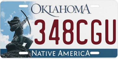 OK license plate 348CGU