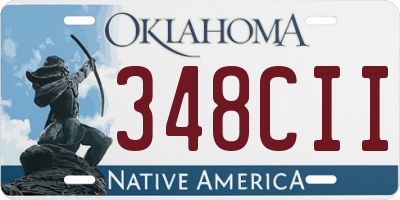 OK license plate 348CII
