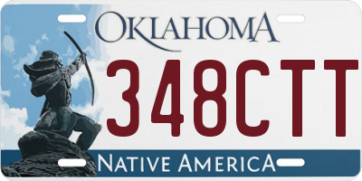 OK license plate 348CTT