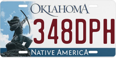 OK license plate 348DPH