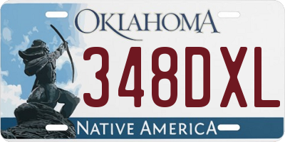 OK license plate 348DXL