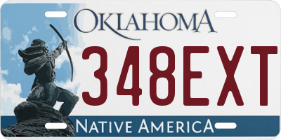 OK license plate 348EXT