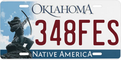 OK license plate 348FES
