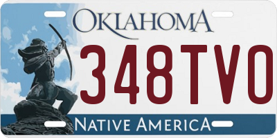 OK license plate 348TVO