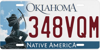 OK license plate 348VQM