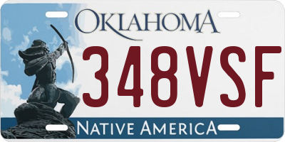 OK license plate 348VSF