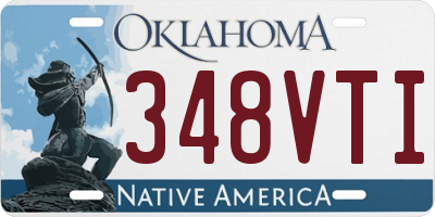 OK license plate 348VTI