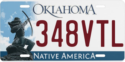 OK license plate 348VTL
