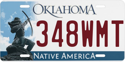 OK license plate 348WMT