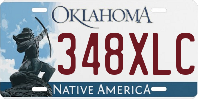 OK license plate 348XLC
