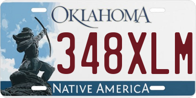 OK license plate 348XLM