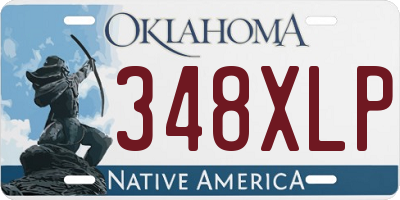 OK license plate 348XLP