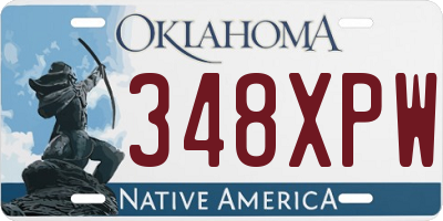 OK license plate 348XPW