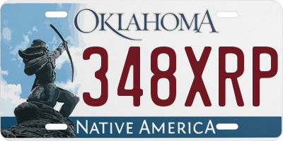 OK license plate 348XRP
