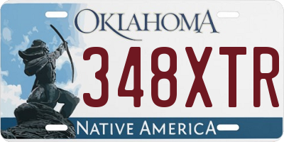 OK license plate 348XTR