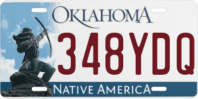 OK license plate 348YDQ