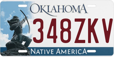 OK license plate 348ZKV