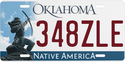 OK license plate 348ZLE