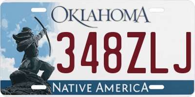 OK license plate 348ZLJ