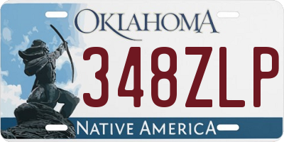 OK license plate 348ZLP