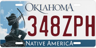 OK license plate 348ZPH