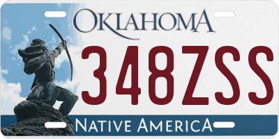 OK license plate 348ZSS