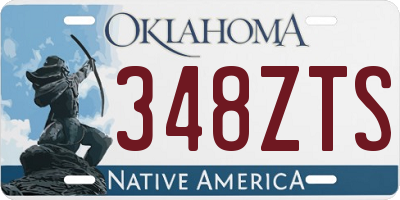 OK license plate 348ZTS