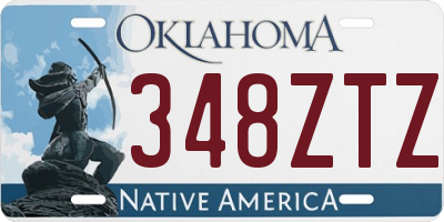 OK license plate 348ZTZ
