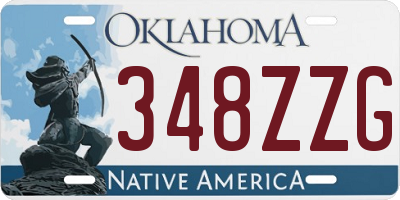 OK license plate 348ZZG