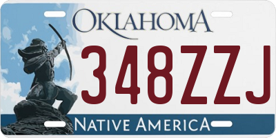 OK license plate 348ZZJ