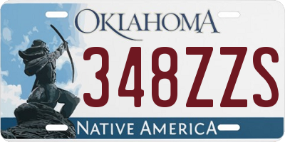 OK license plate 348ZZS
