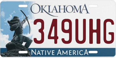 OK license plate 349UHG