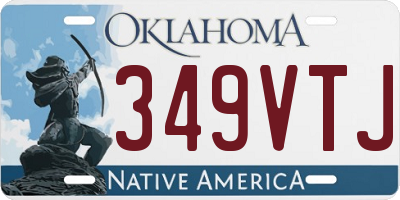 OK license plate 349VTJ