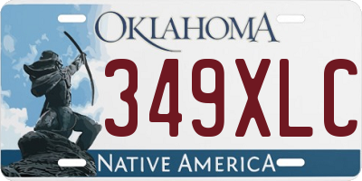 OK license plate 349XLC