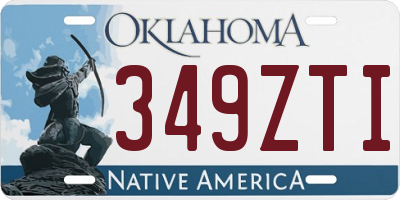 OK license plate 349ZTI