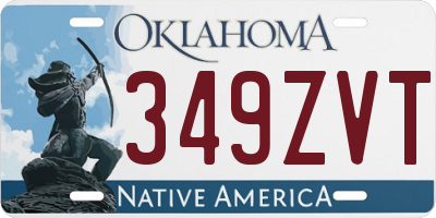 OK license plate 349ZVT