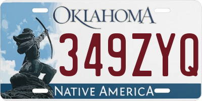 OK license plate 349ZYQ